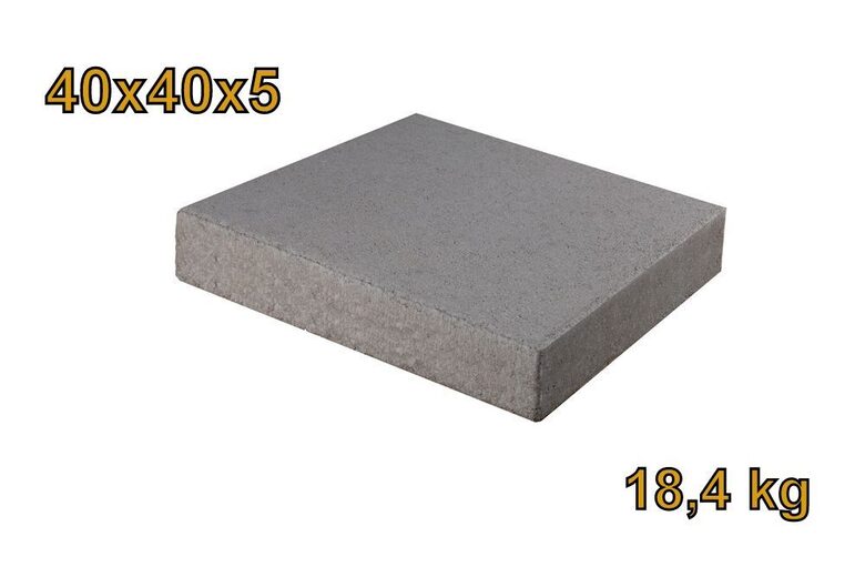 Gehwegplatte / Terassenplatte / Ballastierung / 40x40x5 / grau / 18,4kg / Beton / zur Selbstabholung